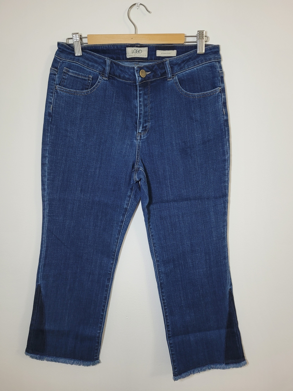 LOGO By Lori Goldstein Straight Leg Denim Jeans Blue Size 10P